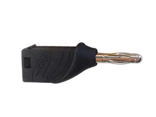 Bananaalschroef 4mm Stapelbaar - Zwart