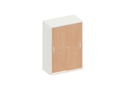 schuifdeurkast,HxBxD 1150x800x430mm,decor romp wit,decor front beuken