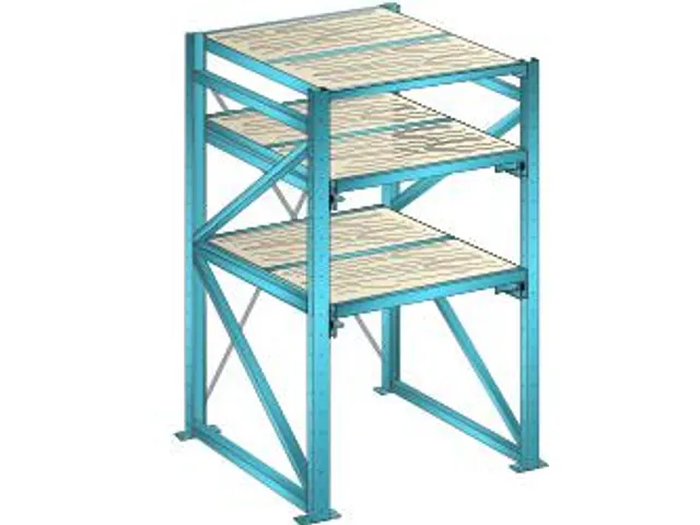 uittrekstelling voor zware lasten,HxBxD 2000x1290x1260mm,vaklast 800kg