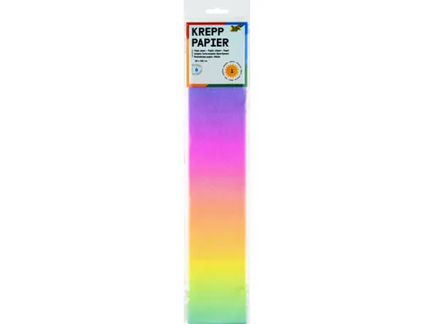 Crêpepapier Folia 50x250cm 10vel 1650 regenboog