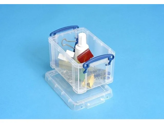 Boîte de rangement 0,7 litre 710x440x230mm blanc transparent