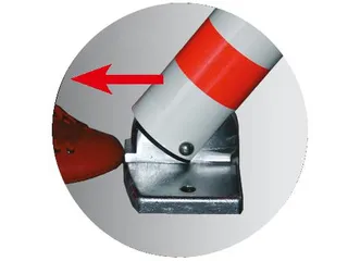 Automatische Paal Aluminium 900mmØ75mm Cilinderslot Met 3 Sleutels - 4
