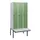 locker met bank,HxBxD 1950x900x815mm,3vak,vak B 300mm,draaigrendel