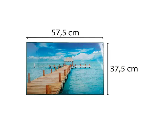 Onderlegger PVC 37,5x57,5cm Zee