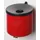 Wandasbak 2.4 liter HxØ 160x155mm Ral3000 Rood Staal