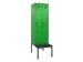 locker met bank,voor scheiding van kleding,HxBxD 2120x600x815mm,2vak