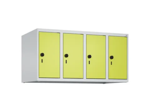 opzetkast,v. locker,4vak.,vak B 250mm,HxBxD 500x1000x500mm,vleugeldeur