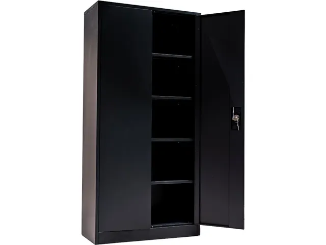 Draaideurkast 1850x900x400mm Zwart