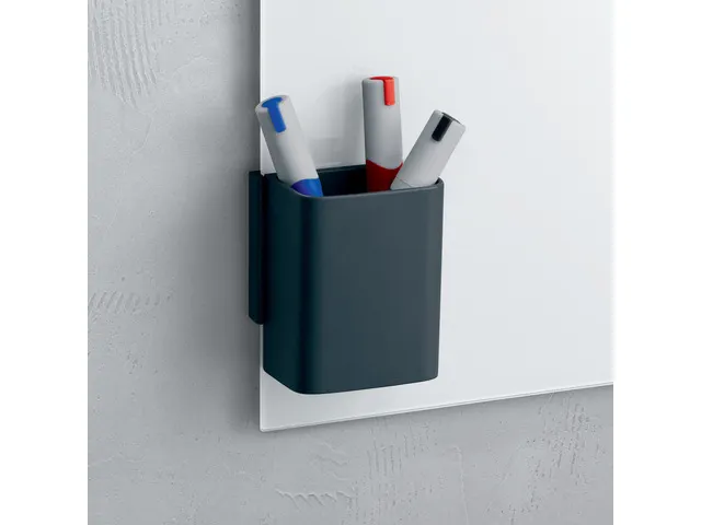 Support stylo S Sigel pour tableau en verre 75x94x51mm anthracite