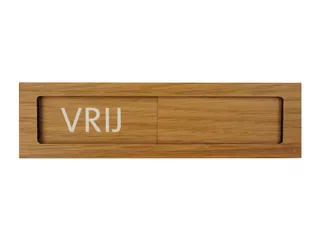 Premium Schuifbord Houtlook Vrij Bezet 150x40mm - 1