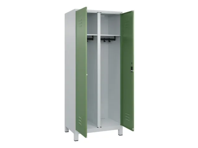 locker voor scheiding van kleding,HxBxD 1850x800x500mm,2vak