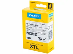 Dymo 1868751 Xtl Vinyl Tape 12mm Zwart Op Wit