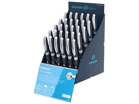 Rollerball Schneider One Change 0,6mm display 30st. Engelstalig