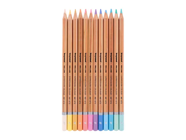 Crayon de couleur Bruynzeel Expression boîte métal 12 couleurs paste