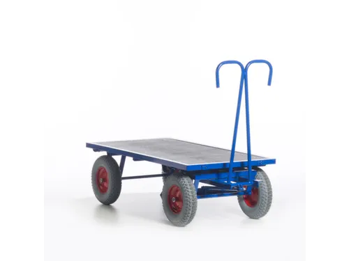 Handtrekwagen 1000kg 1600x800mm Luchtbanden Ral5010