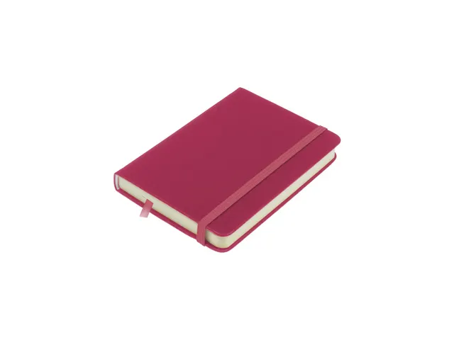 Schetsboek Kangaro A6 ruby PU HC 80 vel 140gr roomwit met elastiek en