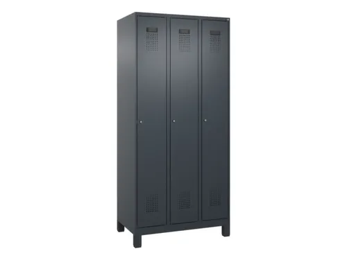 locker voor scheiding van kleding,HxBxD 1950x900x500mm,3vak
