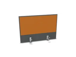 opzetpaneel bureau aanbouw achter MS-donkergrijs BN3005-geel 800mm