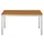 Tafel Vierkant 120x60 Cm Rechthoekig Frame Aluminium Blad Kersenhout