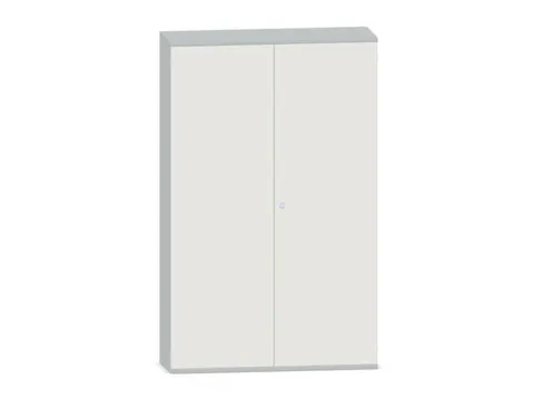 Kantoorkast 1920x1000x430mm Decor Romp Lichtgrijs Decor Front Wit