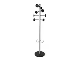 Kapstok met parapluhouder 8 haken zwart