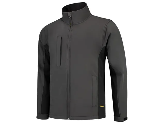 Tricorp 402002 TJ2000 Bicolor softshell, grijs/zwart, maat 5XL, per st