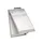 Klembord Westcott met opbergvak aluminium A4 (9 inchx 12 inch) open