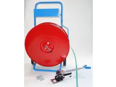 Polyesterbandset Met Span- En Sluitapparaat En Afrolwagen B 16Mm