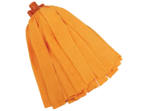 Vikan Microfibre draadmop microvezel stroken schroefdraad Oranje