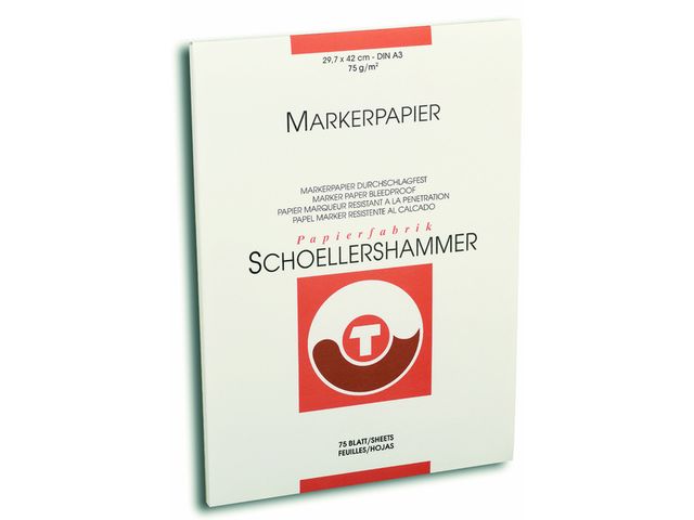 Markerblok Schoellershammer A3 75gr wit | ArtSupplyShop.nl
