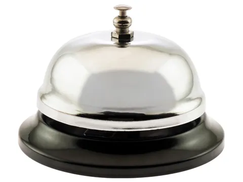 Receptiebel, uit staal, diameter 85 mm