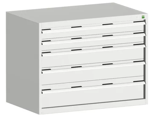 ladekast 800x1050x650mm 5laden zware lasten RAL7035 front RAL7035
