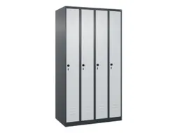 locker,HxBxD 1850x1000x500mm,4vak,vak B 250mm,draaigrendel