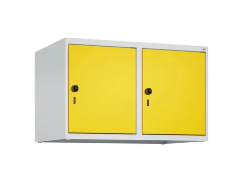 opzetkast,v. locker,2vak.,vak B 400mm,HxBxD 500x800x500mm,draaigrendel