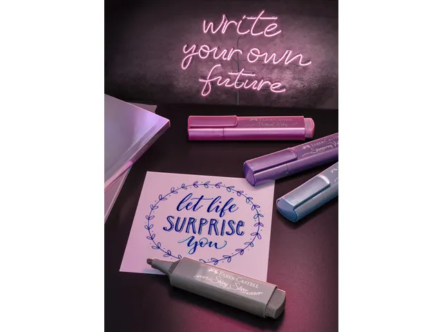 Markeerstift Faber-Castell Metallic etui á 4 stuks