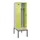 locker met bank,voor scheiding van kleding,HxBxD 2120x600x815mm,2vak