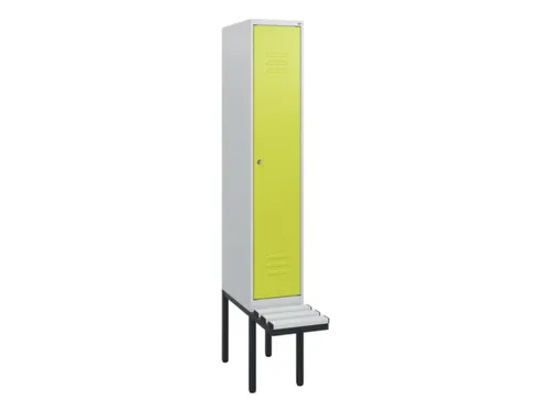 locker met bank,HxBxD 1950x300x815mm,1vak,vak B 300mm,cil.-slot