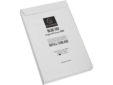 navulling voor schrijfblok FAF N°4 blanco 21x13,5