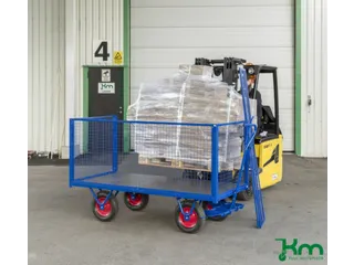 handtrekwagen,draagverm. 1500kg,laadvl. LxB 2000x1000mm,Multiplexplaat - 2