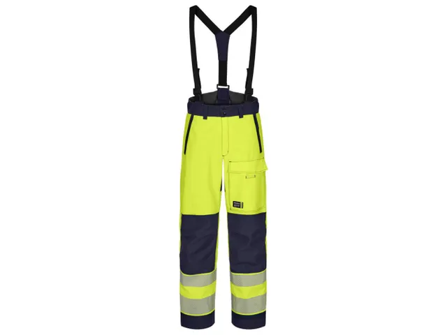 Tranemo 430546 werkbroek, fluo geel/marineblauw, maat XL, per stuk