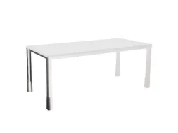 In hoogte verstelbaar bureau,HxBxD 720-840x1800x800mm,Bl-wit