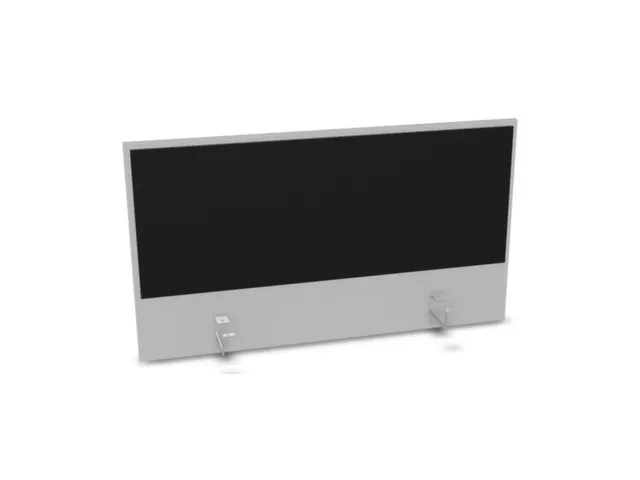 opzetpaneel bureau aanbouw achter MP-lichtgrijs BN8033-zwart 1000mm