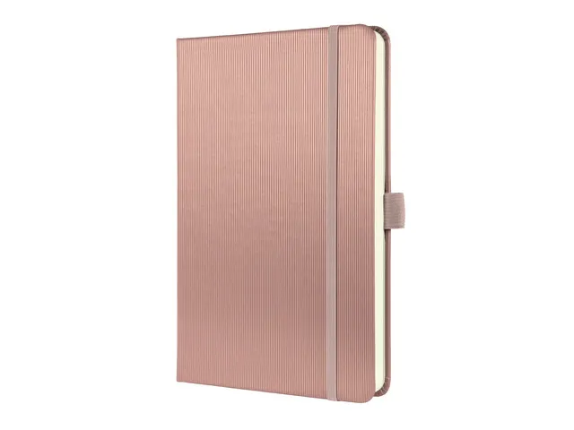 Notitieboek Conceptum A5 roze metallic gelinieerd hardcover