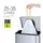 Afvalzak EKO MDPE type E met trekband 55x70cm 25-35 Liter wit