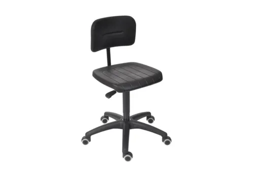Werkplaatsstoel H 465-655mm Pu-Zitting Voetkruis Kunststof Wielen