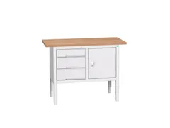 établi HxlxP 830-930x1250x600mm plateau multiplex