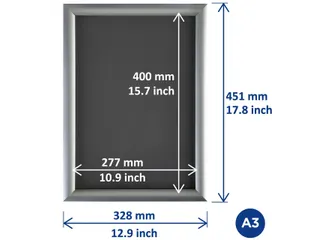 Europel Kliklijst Premium A3 25mm Zilver - 3