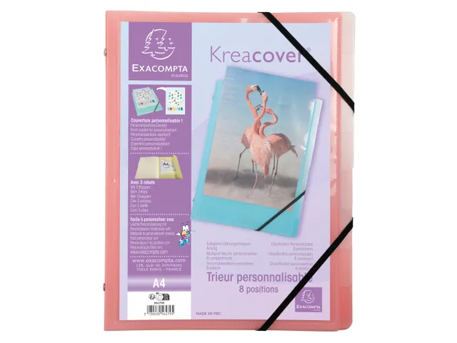 Sorteermap 8 ind KRE ACVER PASTEL geass