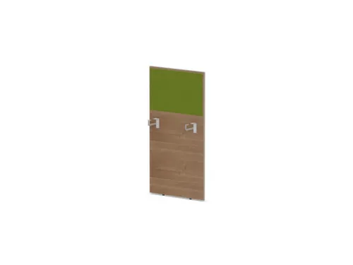 baliepaneel,v. bureau,aanbouw links,B 600mm,NT-cherry,BN7048-groen