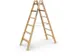 escabeau industriel,double face,2x6 échelons,lisse L 1,81m,2parties